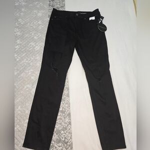 Articles Of Society Black Slim Straight Ripped Jeans